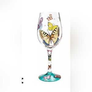 LOLITA Butterfly Wishes Wine Glass
Hand painted